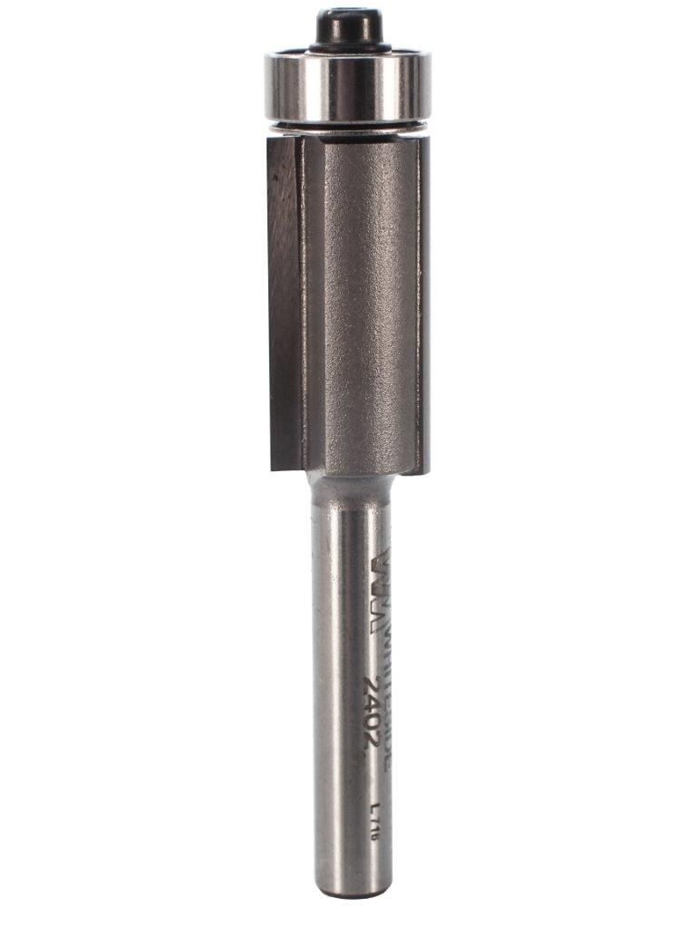 WHITESIDE PART #2402 CARBIDE-TIP FLUSH TRIM 2 FLUTE ROUTER BIT W/BEARING 1/2 DIA X 1 CL X 1/4 SHANK WHITESIDE MACHINE CO 412-2402 WHITESIDE PART #2402 CARBIDE-TIP FLUSH TRIM 2 FLUTE ROUTER BIT W/BEARING 1/2 DIA X 1 CL X 1/4 SHANK WHITESIDE MACHINE CO 412-2402