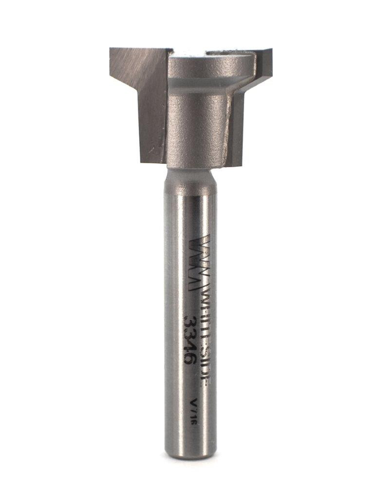 Locking Drawer Glue Joint Bit, 3/4 Dia, 1/2 Cut Length, 1/4 Shank, Whiteside 3346 Locking Drawer Glue Joint Bit, 3/4 Dia, 1/2 Cut Length, 1/4 Shank, Whiteside 3346