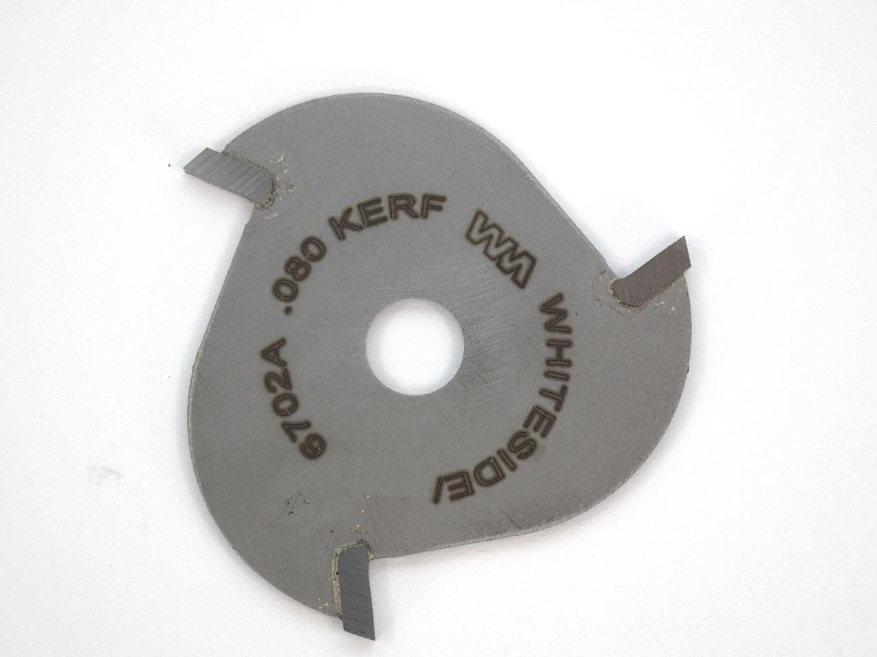 3 Wing Slot Cutter, 1-7/8 Dia, .080 Kerf, 5/16 Bore 