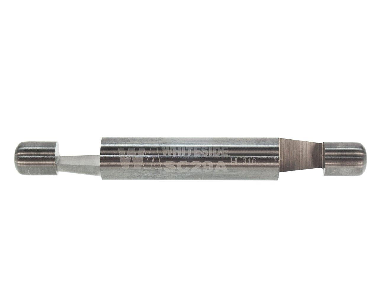 Whiteside Router Bits SC30 Flush and 7-Degree Bevel Trim Bit with Pilot Double End Solid Carbide 3/8-Inch Cutting Length