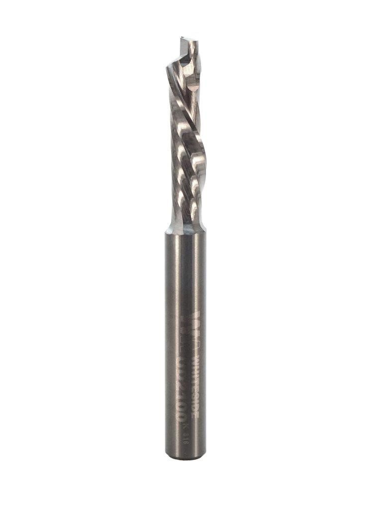 1 Flute Compression Bit, 1/4 Dia, 1" Cut Length, 1/4 Shank, Whiteside