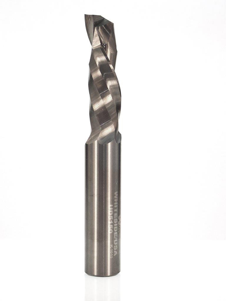 1 Flute Compression Bit, 1/2 Dia, 11/2 Cut Length, 1/2 Shank