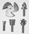 Whiteside Cabinet Maker, Raised Panel, Router Bit Sets - Half Inch Shank, Raised Panel with Back Cutter Set, 5 Pieces- 220
