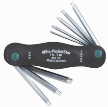 Wiha 36397 - Tamper Resistant PocketStar Fold Up 8 Pc Set