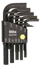 Wiha 35391 - L-Key Hex Black Short-Arm 13 Pc Set .050 - 3/8