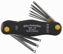 Wiha 36997 - MagicRing PocketStar Fold Out Hex 9 Pc 5/64-1/4