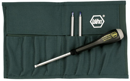 Wiha 27393 Slotted & Phillips Long Precision Screwdriver Set ESD Safe 