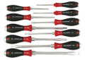 Wiha 53099 - SoftFinish Extra Heavy Duty Slotted and Phillips Screwdriver 10 Pc Set