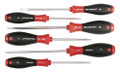 Wiha 30291 - SoftFinish Slotted, Phillips and Square Screwdriver 6 Pc Set