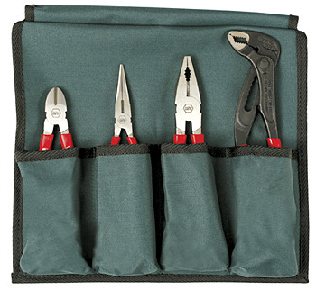 4pc Vinyl Grip Pliers & Cutter Set, Wiha 32601