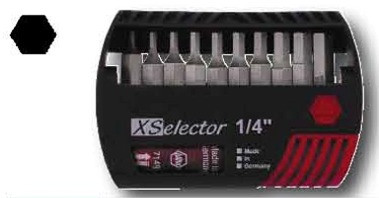 りっくん8口 XSelector Bit Set With Hex Inch Bits, Wiha 79446