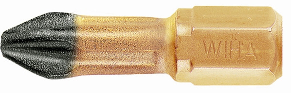 Wiha 71221 #1 x 25mm PoziDriv Diamond Insert Bit
