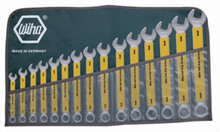 Wiha 50089 - SoftGrip Combination Wrenches Inch 15 Pc Set 1/4-1 1/8"