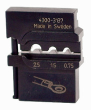 Wiha 43137 - PortaCrimp Die Set For Non-Insulated Terminals, Lugs & Splices 14/16/20 AWG