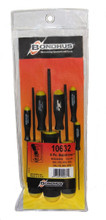 Picture for reference only. Actual product contains sizes listed in description. Bondhus 10645 - Set of 7 Ball End Hex Screwdrivers 5/64-3/16