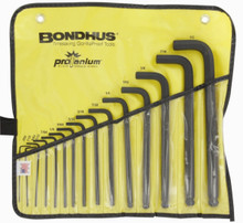 Bondhus 10935 - Set of 15 Ball End Hex L-keys .050-1/2 in in Pouch