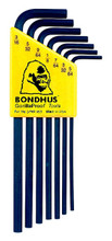 Bondhus 12145 - Set of 7 Hex L-keys 5/64-3/16 - Long