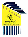 Bondhus 12232 - Set of 8 Hex L-keys .050-5/32 - Short