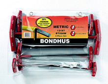 Bondhus 13187 - Set of 8 Ball End Hex & Hex T-Handles 2-10mm