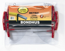 Bondhus 15287 - Set of 8 Hex T-Handles 6" Length 2-10mm