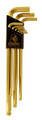 Bondhus 38099 - Set of 9 GoldGuard Plated Ball End Hex L-keys 1.5-10mm
