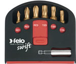 Felo 51389 - Swift Box 6 pc TiN Bits and Magnetholder - T10-T40