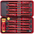 Felo 51719 - E-Smart 14 pc Set - Slotted, Phillips, Pozidriv, Torx Tip Insulated Blades with 2 Handles