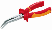 Felo 50871 - Comfort Grip Insulated Bent Nose Pliers 8" long - angled 45