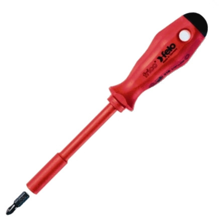 Felo 53235 E-Pro 11-in-1 Multi Bit Insulated Screwdriver with 1//4/" SL//PH//SQ Bits