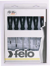 Felo 50174 - 6 pc Slotted & Phillips Screwdriver Set - 2 Component Handle