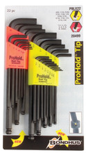 Bondhus 20499 - Inch/Metric ProHold Balldriver L-wrench Double Pack 74937 (.050-3/8) & 74999 (1.5-10mm)
