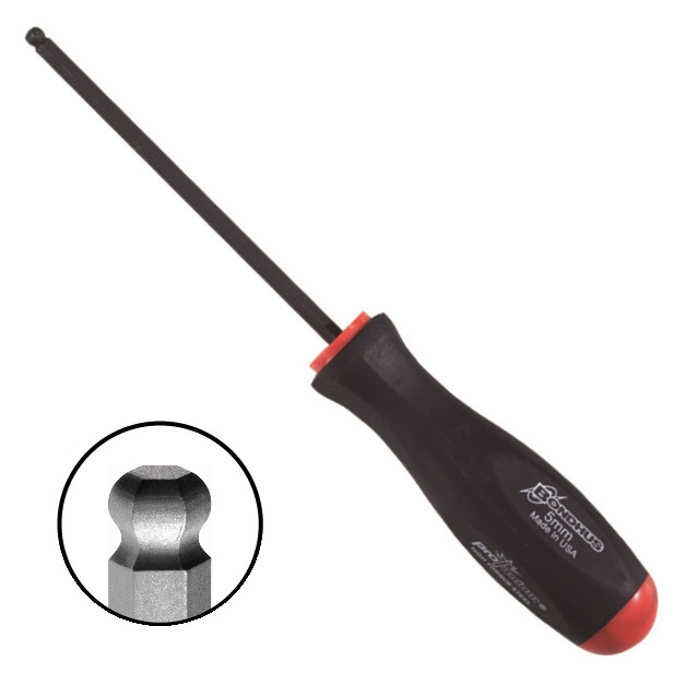 Hans Tools Hex Screwdriver unilaterally with Ball Head 2,5 MM 12 MM