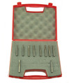 Southeast Tool SE P Set (plastic) - This router bit set contains 10 of the most common bits used in cutting sheet plastics