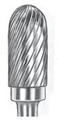 Carbide Bur Single Cut Long Shank Cylinder Shape with Radius End SGS SC-3L6