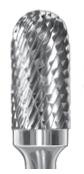 Carbide Bur Double Cut Long Shank Cylinder Shape with Radius End SGS SC-5L6