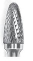 Carbide Bur Double Cut Long Shank Tree Shape with Radius End SGS SF-3L6
