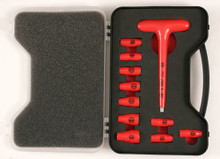 Wiha 11pc 1/4" Drive Insulated Socket Set with T-Handle Driver - Wiha 31395