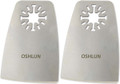 Oshlun MMA-5002 2-Inch Oscillating Tool Flexible Scraper with Uni-Fit Arbor for Fein Multimaster, Dremel, and Bosch (2-Pack) - Oshlun MMA-5002