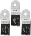 Oshlun MMA-1003 1-1/3-Inch Precision Japan HCS Oscillating Tool Blade with Uni-Fit Arbor for Fein Multimaster, Dremel, and Bosch (3-Pack)