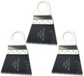 Oshlun MMS-1103 2-2/3-Inch Precision Japan HCS Oscillating Tool Blade for Fein SuperCut (3-Pack)