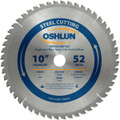Oshlun SBF-100052 10-Inch 52 Tooth TCG Saw Blade with 1-Inch Arbor (5/8-Inch Bushing) for Mild Steel and Ferrous Metals