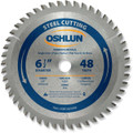 Oshlun SBF-065048 6-1/2-Inch 48 Tooth TCG Saw Blade with 5/8-Inch Arbor (Diamond Knockout) for Mild Steel and Ferrous Metals