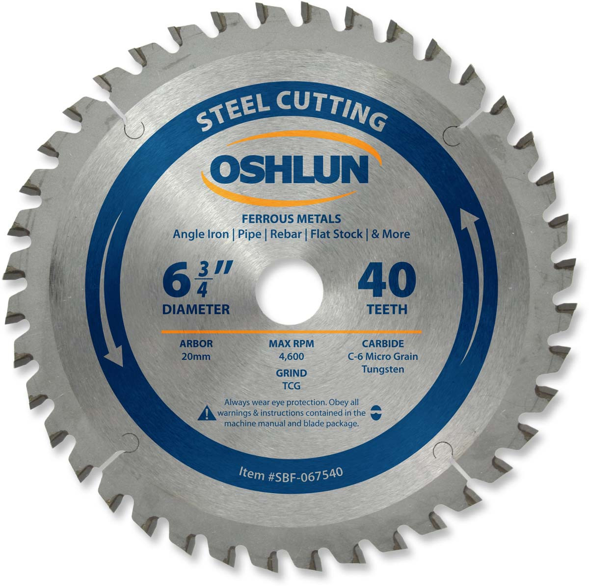 Oshlun SBF-054030 5-3/8-Inch 30 Tooth/20mm Arbor With 5/8-Inch/10mm Bushings 