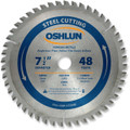 Oshlun SBF-075048 7-1/2-Inch 48 Tooth TCG Saw Blade with 20mm Arbor (5/8-Inch Bushing) for Mild Steel and Ferrous Metals