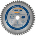 Oshlun SBF-082548 8-1/4-Inch 48 Tooth TCG Saw Blade with 1-Inch Arbor (5/8-Inch Bushing) for Mild Steel and Ferrous Metals