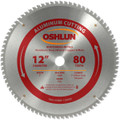 Oshlun SBNF-120080 12-Inch 80 Tooth TCG Saw Blade with 1-Inch Arbor for Aluminum and Non Ferrous Metals