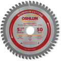 Oshlun SBNF-054050 5-3/8-Inch 50 Tooth TCG Saw Blade with 20mm Arbor (5/8-Inch and 10mm Bushings) for Aluminum and Non Ferrous Metals