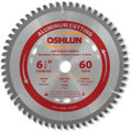 Oshlun SBNF-065060 6-1/2-Inch 60 Tooth TCG Saw Blade with 5/8-Inch Arbor (Diamond Knockout) for Aluminum and Non Ferrous Metals