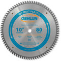 Oshlun SBP-100080 10-Inch 80 Tooth MTCG Saw Blade with 5/8-Inch Arbor for Plastics