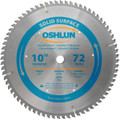 Oshlun SBSS-100072 10-Inch 72 Tooth TCG Saw Blade with 5/8-Inch Arbor for Solid Surface
